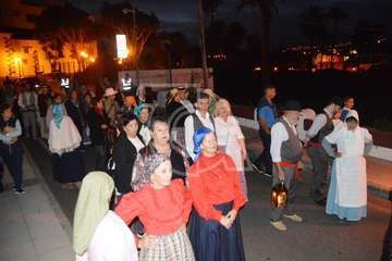 Peregrinación desde San Juan hacia Jinámar. ofrenda, reparto del potaje y festival folclórico (Foto TA y TF)